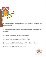 name the celebrity babies owl themed baby shower game