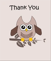 Adorable free printable baby shower thank you card