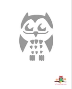 Adorable owl stencil free printable