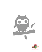 free printable owl stencil for crafts and walls