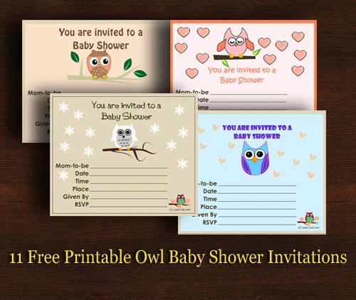 11 free printable owl baby shower invitations templates