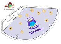 cute owl birthday party hats