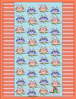 boy and girl owl party candy wrapper