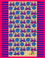 colorful owl candy wrapper