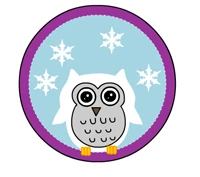 cute snowy owl cup cake toppers