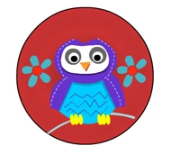 cute owl and flowers cup cake toppers