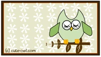 adorable labels featuring a very cute owl