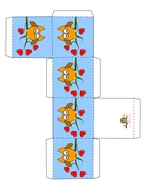 owl party favor box with hearts