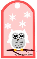 free printable owl party favor tags