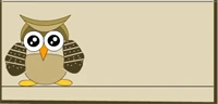 adorable place cards featuring cute owl