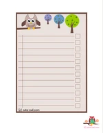 owl baby shower check list
