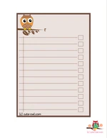 free printable owl baby shower to do list